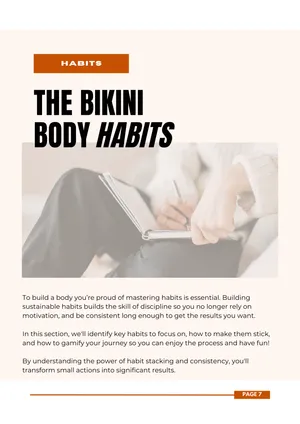 Bikini Body Project Habits